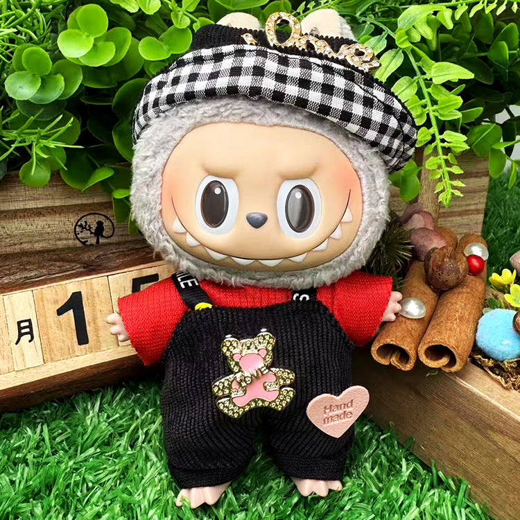 Playeras Streetwear para Muñecos Labubu – Ropa Urbana para Muñecas de 17cm (Muñeca no incluida)