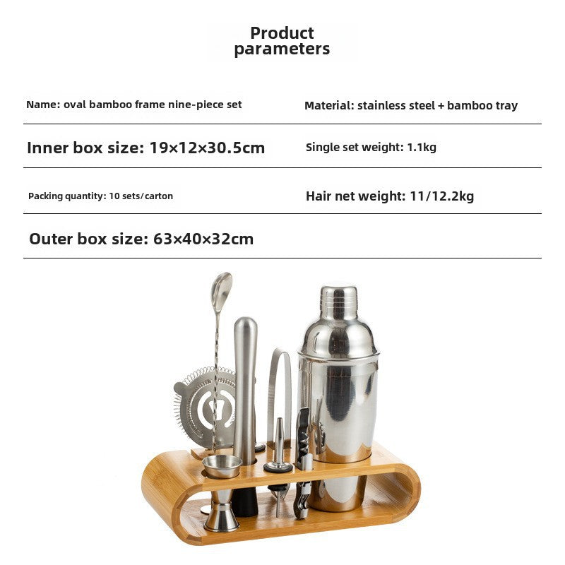 Set de Herramientas de Coctelera de Acero Inoxidable: Shaker, Jarras y Utensilios para el Hogar y Bar