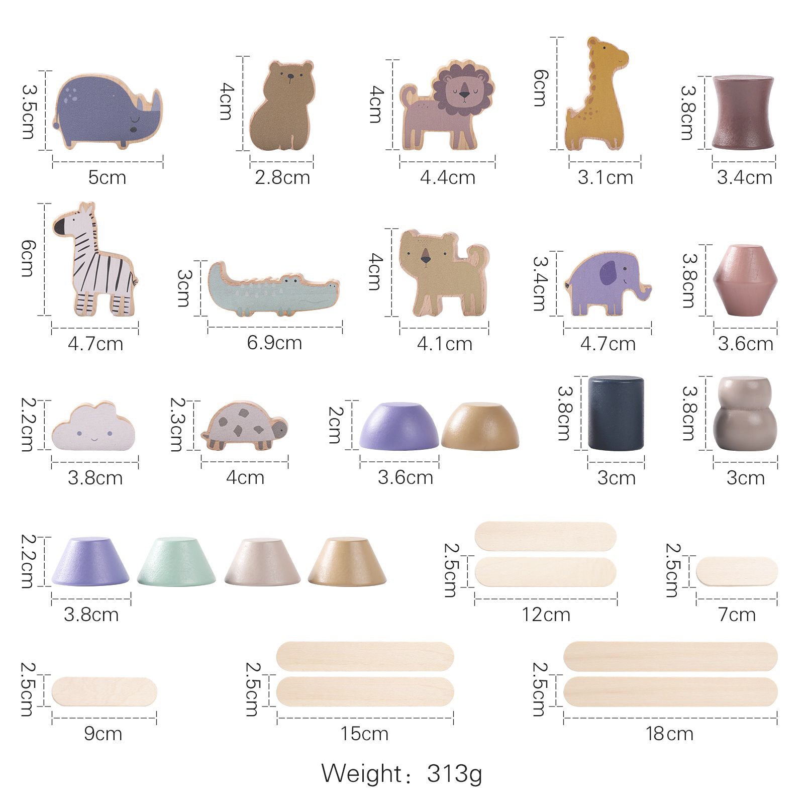 Bloques de Madera para Niños: Imaginación, Coordinación y concentración