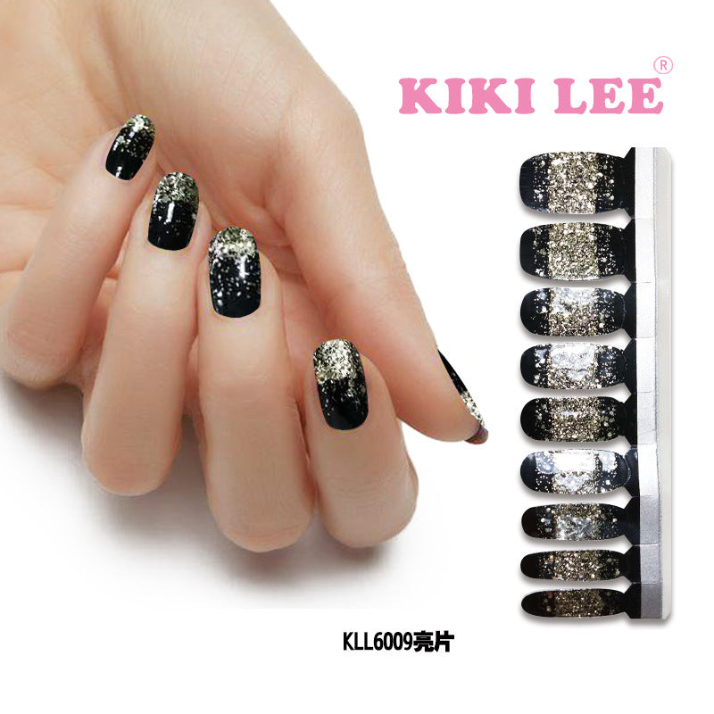 KIKILEE Stickers para Uñas: Pegatinas Completas con Efecto Esmalte y Brillo, Fáciles de Aplicar