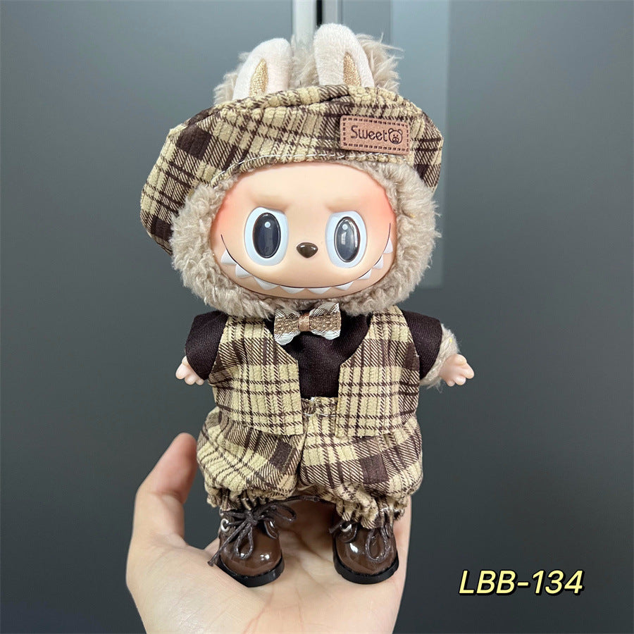 Luxury Style: Compatible with Labubu, Clothing Set, Accessories for 17cm Dolls, Accessories for Labubu (No Doll)