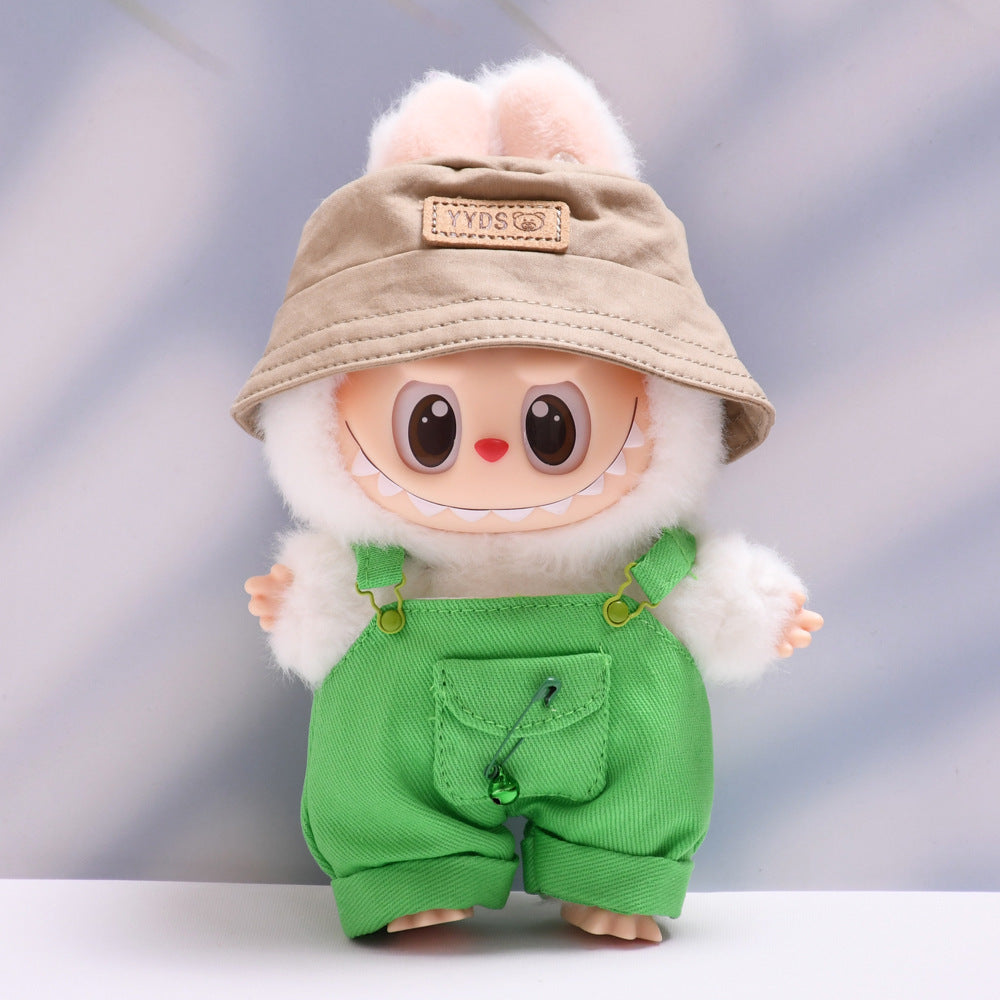 Set de Peto Multicolor con Bolsillos Labubu: Compatible con Labubu, Set de Ropa y Accesorios para Muñecas de 17cm, Complementos para Labubu (Muñeca no incluida)