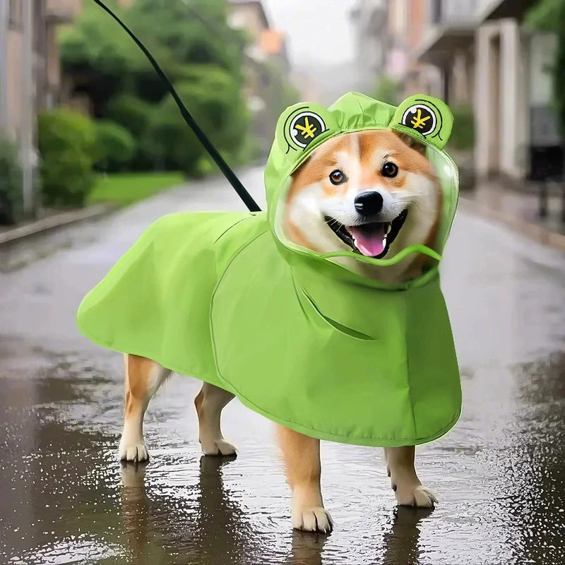 Impermeable Para Perro Con Capucha
