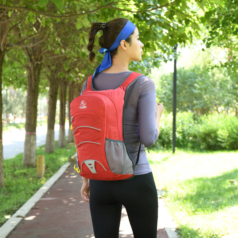 Mochila de senderismo: bolsa de ciclismo ligera con compartimento para agua, ideal para viajes y camping
