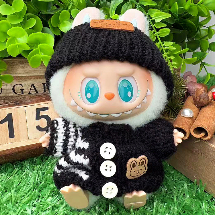 Playeras Streetwear para Muñecos Labubu – Ropa Urbana para Muñecas de 17cm (Muñeca no incluida)