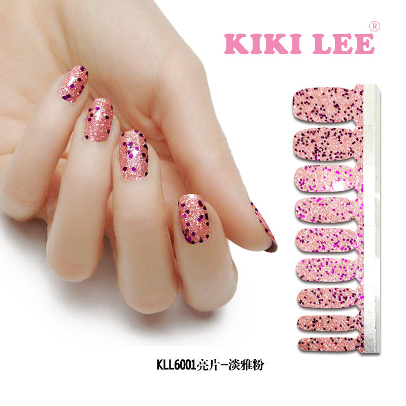 KIKILEE Stickers para Uñas: Pegatinas Completas con Efecto Esmalte y Brillo, Fáciles de Aplicar