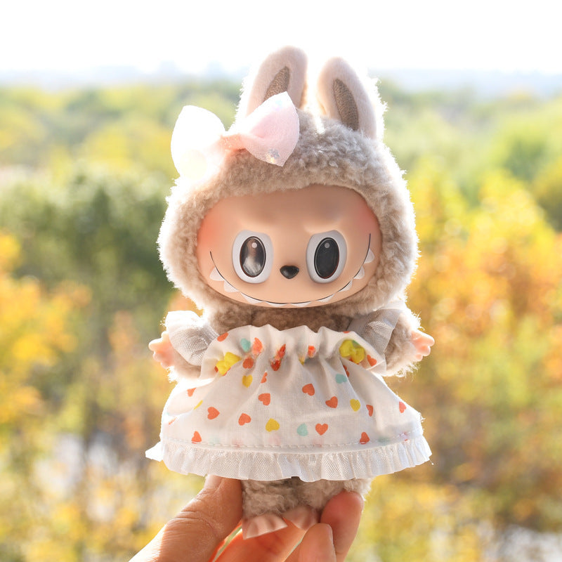 Ropa Estilo Coquette para Muñeca Labubu 17cm – Accesorios para Personalizar (Muñeca No Incluida)