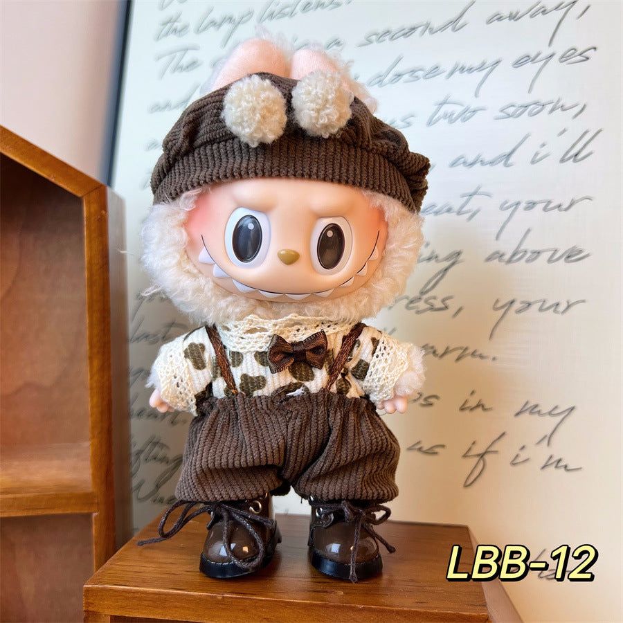 Ropa Divertida para Labubu de 17 cm – Accesorios con Diseños Tiernos para Muñecas (Muñeca no incluida)