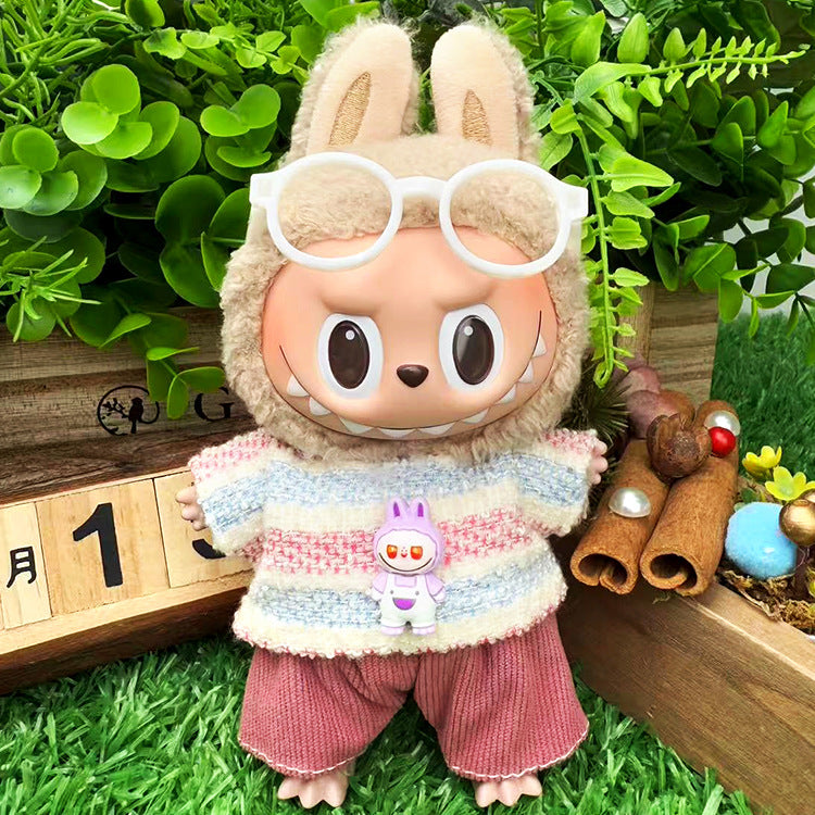 Playeras Streetwear para Muñecos Labubu – Ropa Urbana para Muñecas de 17cm (Muñeca no incluida)