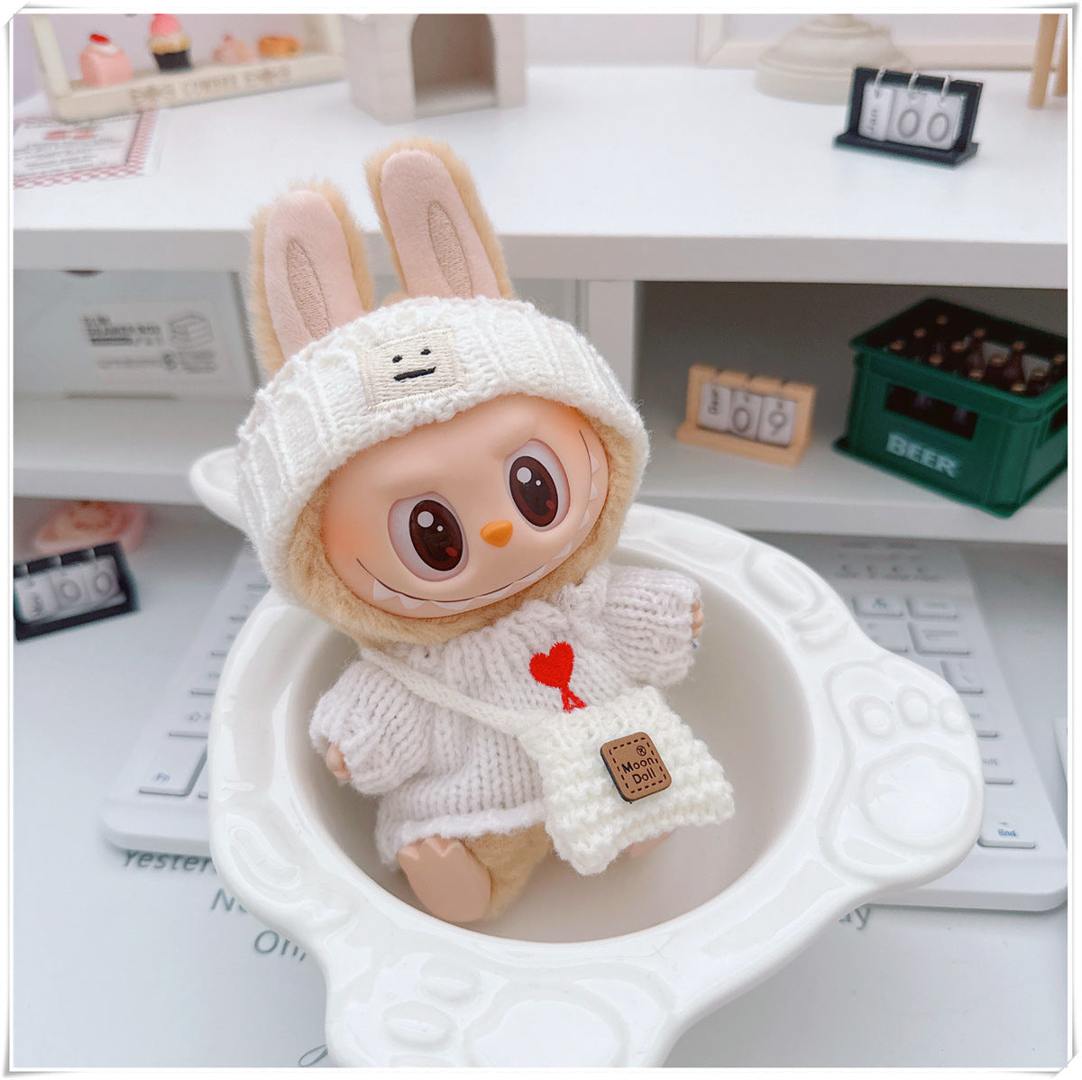 Ropa y accesorios  para munecos Labubu, varios diseños divertidos (Muñeca no incluida)