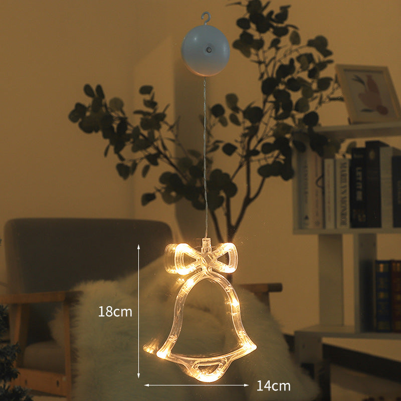 Luces Navideñas con Ventosa para Ventanas: Diseños de Ciervo, Estrellas y Más Figuras