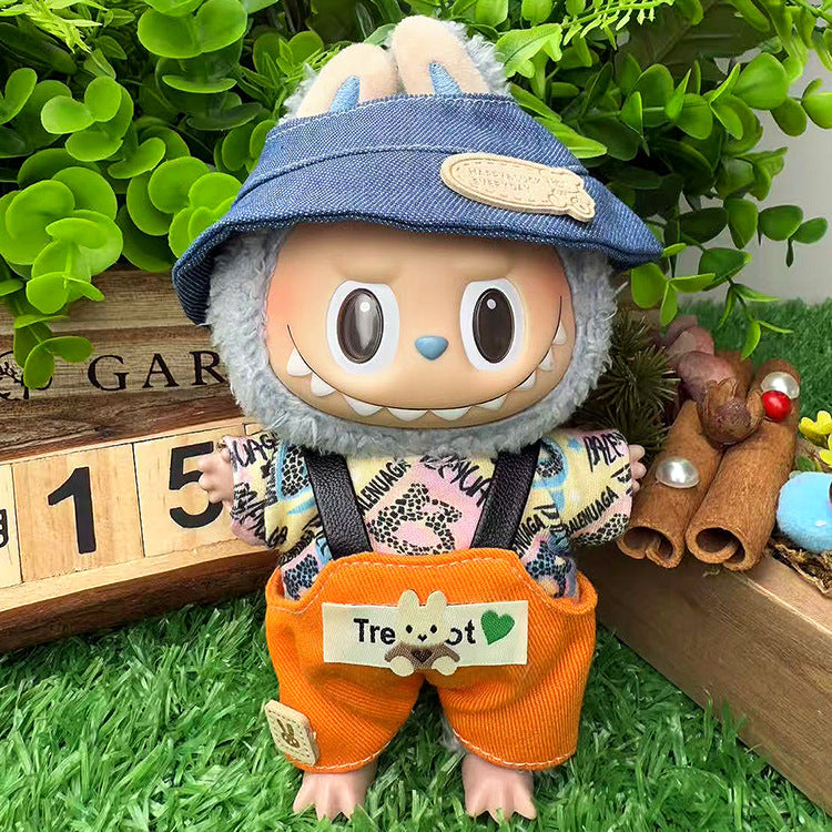 Playeras Streetwear para Muñecos Labubu – Ropa Urbana para Muñecas de 17cm (Muñeca no incluida)