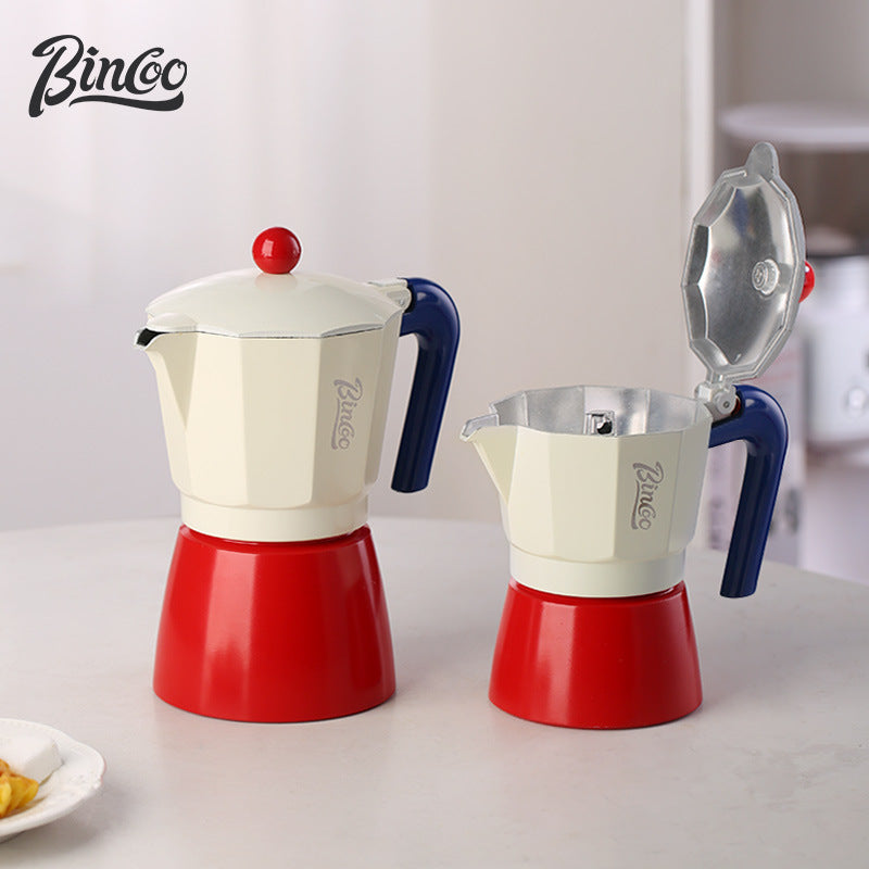 Juego de Cafetera Bincoo: Set de Espresso Casero Mini Cafetera