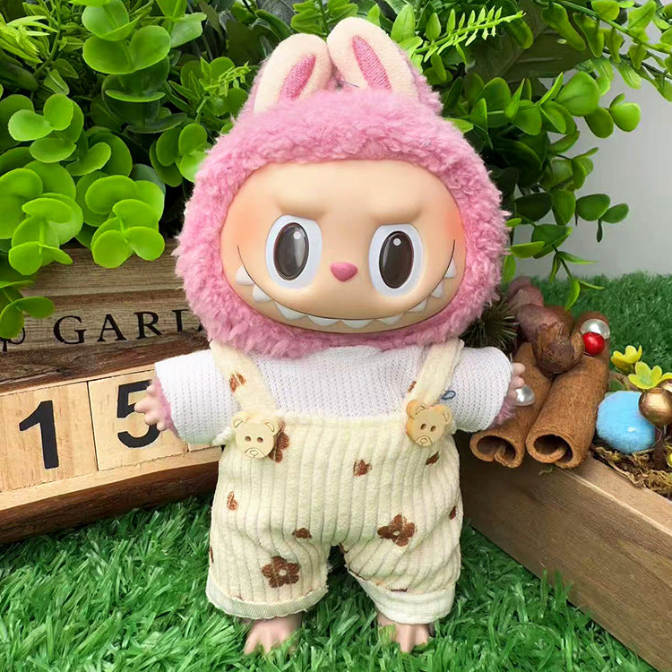 Playeras Streetwear para Muñecos Labubu – Ropa Urbana para Muñecas de 17cm (Muñeca no incluida)