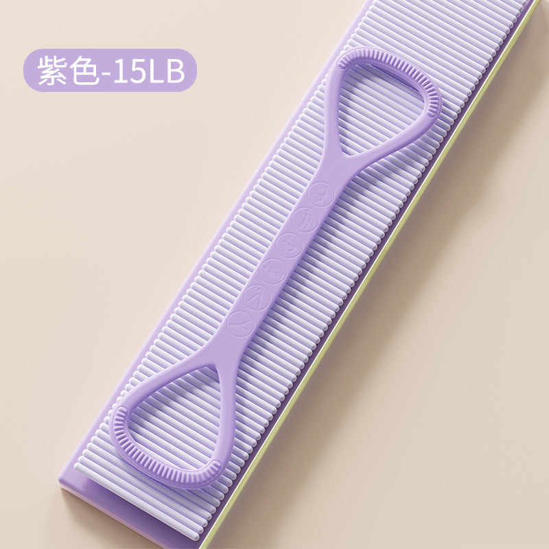 Cuerda de Resistencia en Forma de 8: Banda de Silicona Elástica de Alta Resistencia para Ejercicio, Moldeado Corporal, Entrenamiento de Espalda y Yoga