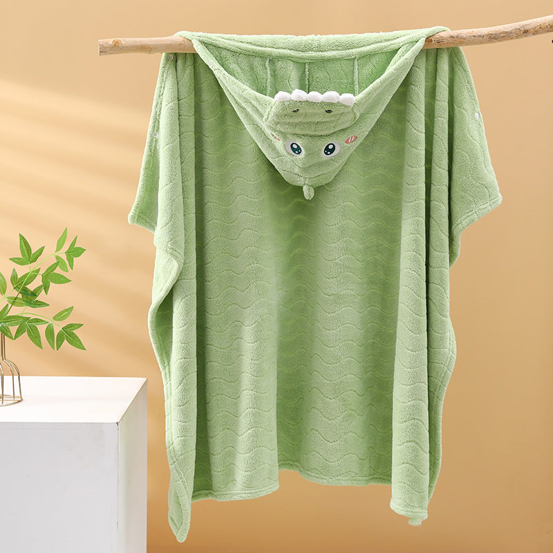 Toalla de Baño con Capucha para Niños de Secado Rápido con Diseños de Animales