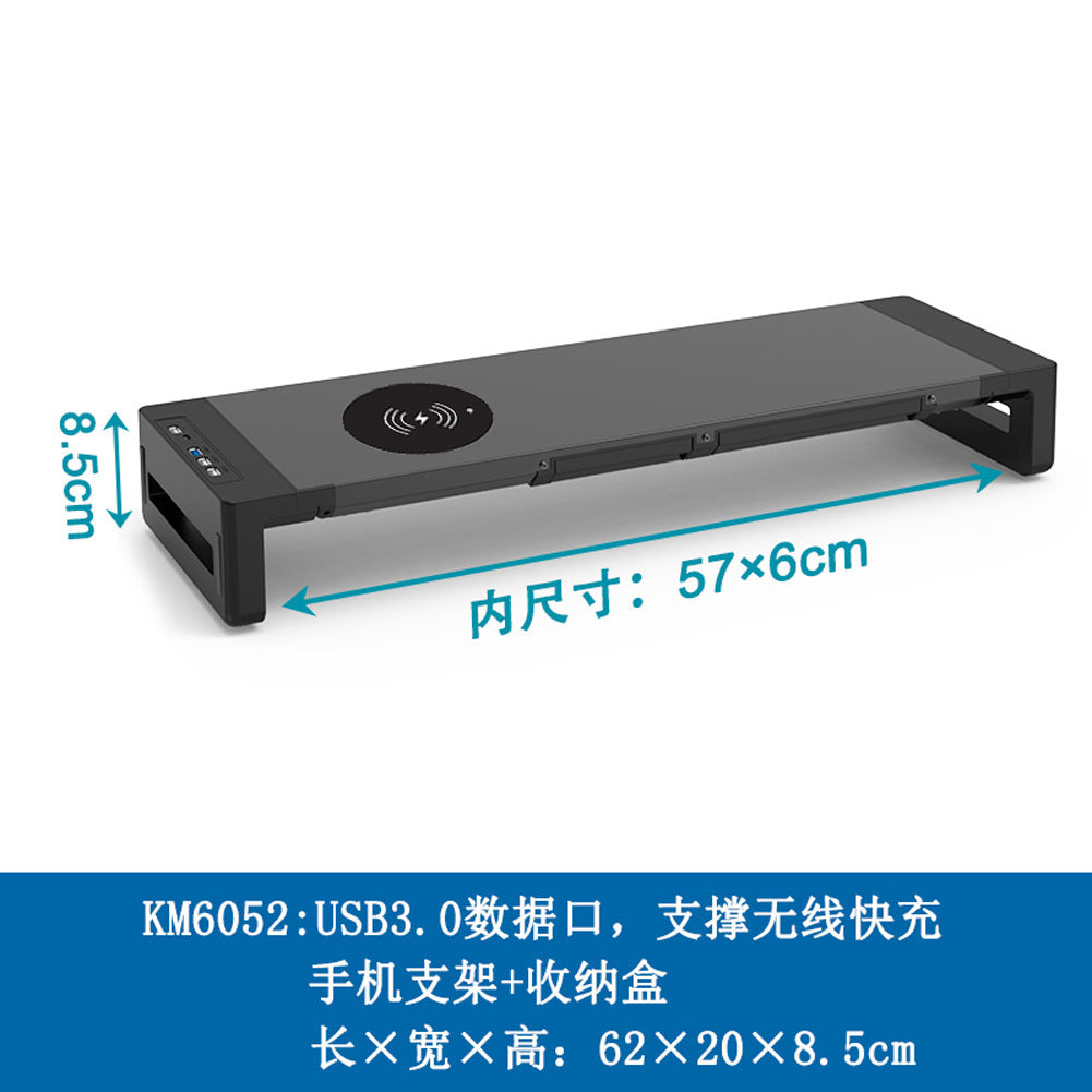 Soporte Elevador para Laptop Todo-en-Uno T1: Monitor Multifuncional, Mouse Pad RGB