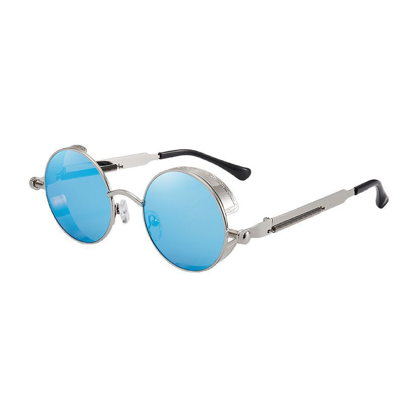 Gafas redondas con cristales azul claro 