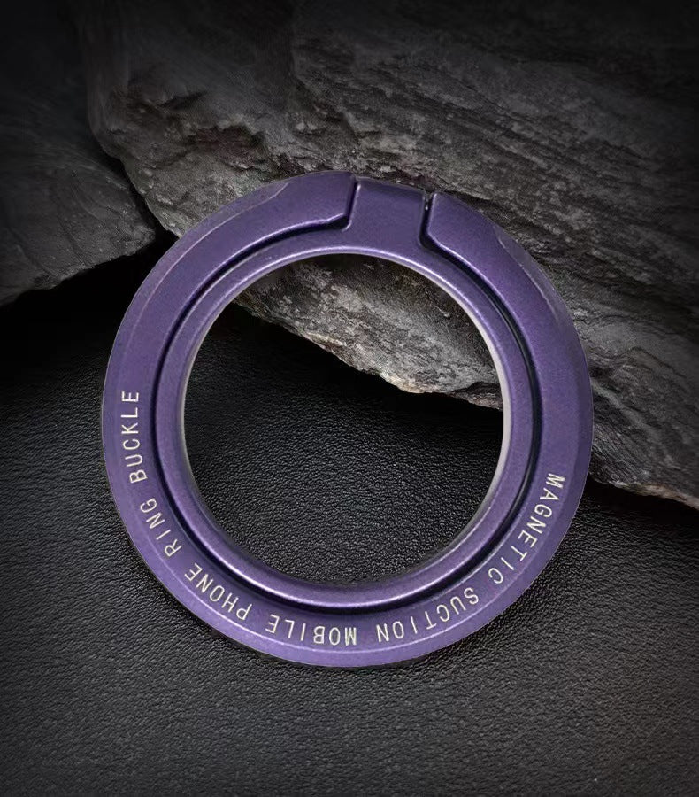 Soporte Magnético MagSafe con Anillo: Soporte Plegable de Metal para Teléfonos, Ideal para Escritorio y Uso Manos Libres