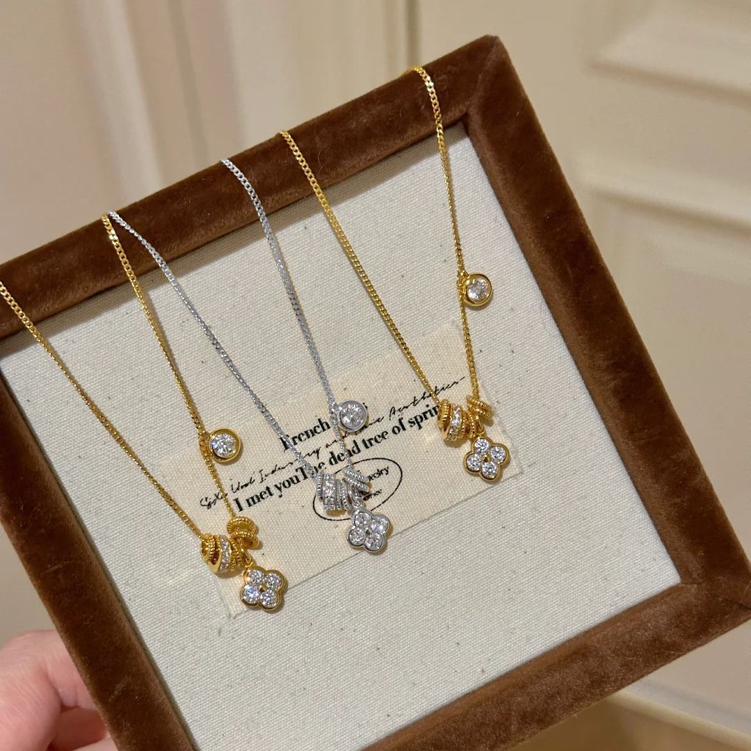 Set de Joyería Económico para Mujer – Collar, Pulsera y Anillo con Circonitas Brillantes