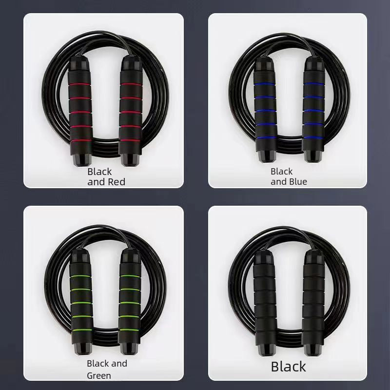 Cuerda de Saltar con Peso de Acero: Ideal para Fitness, Entrenamiento, Competencias Estudiantiles y Deportes, con Rodamientos de Alta Velocidad