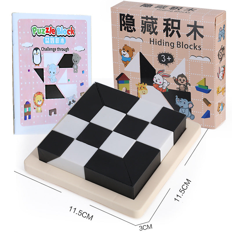 Juego de Bloques y Puzzles para Niños para Estimular Lógica y Concentración