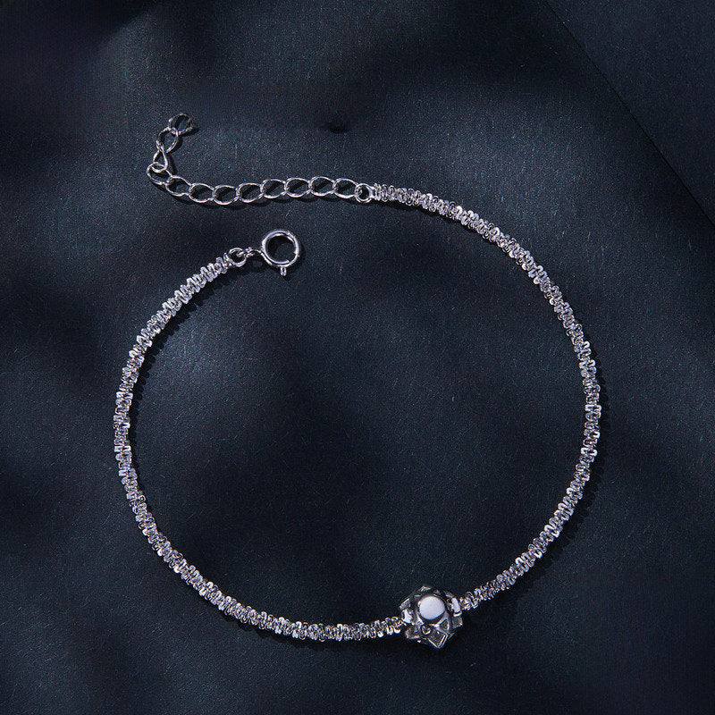 Pulsera de Plata 925 con Moissanita 1 Carat: Garra Seis Puntas, Joya Semi Lujo Brillante Regalo Cumpleaños