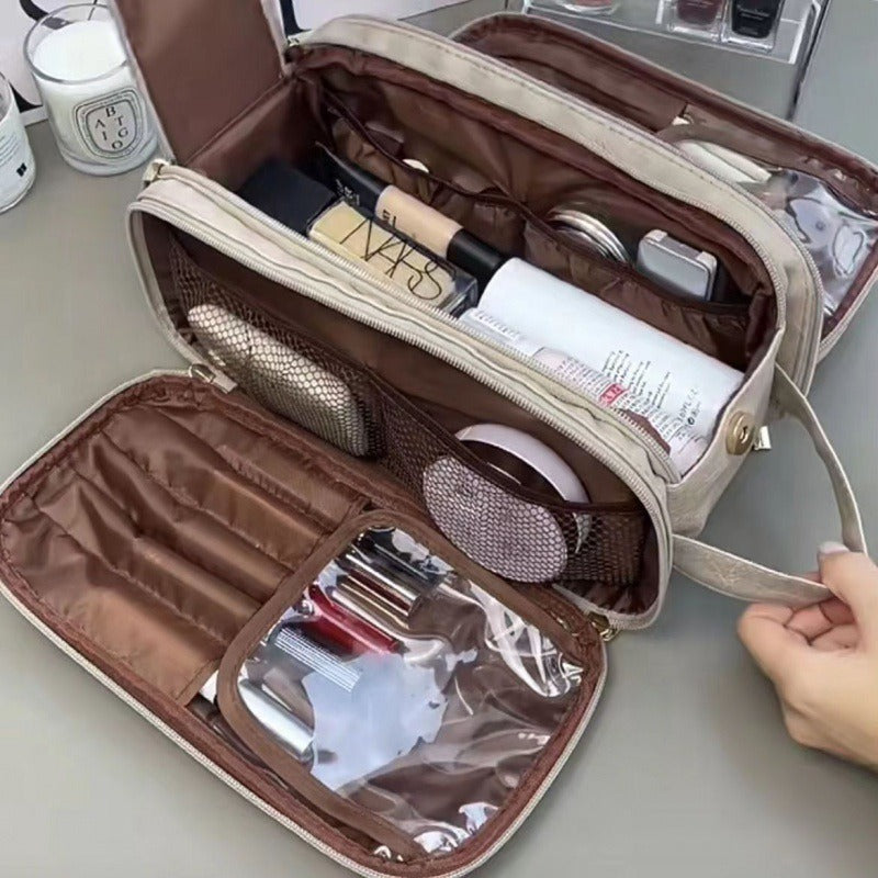 Cosmetiquera Grande con varios Compartimentos en PU