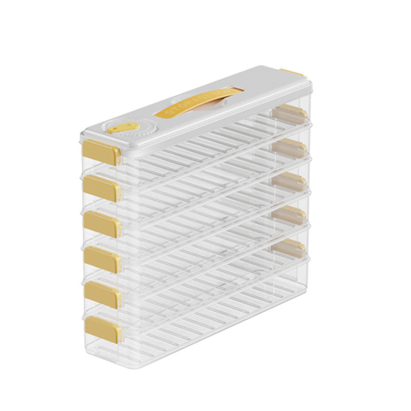 Caja de almacenamiento para dumplings congelados: recipientes de grado alimenticio para nevera y organización