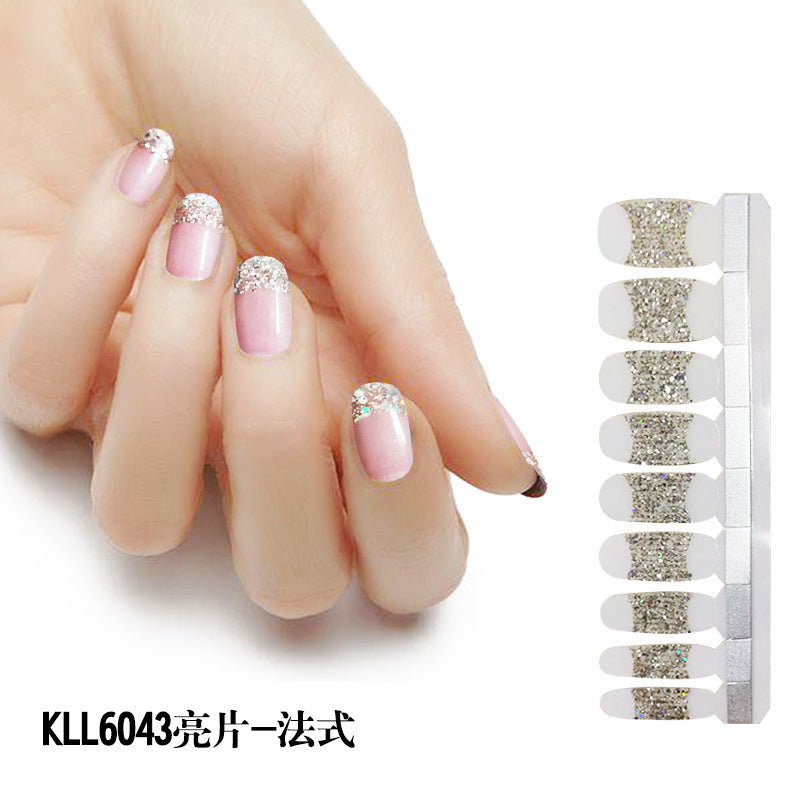 KIKILEE Stickers para Uñas: Pegatinas Completas con Efecto Esmalte y Brillo, Fáciles de Aplicar