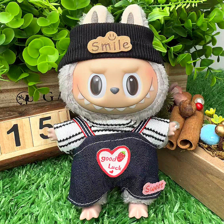 Playeras Streetwear para Muñecos Labubu – Ropa Urbana para Muñecas de 17cm (Muñeca no incluida)