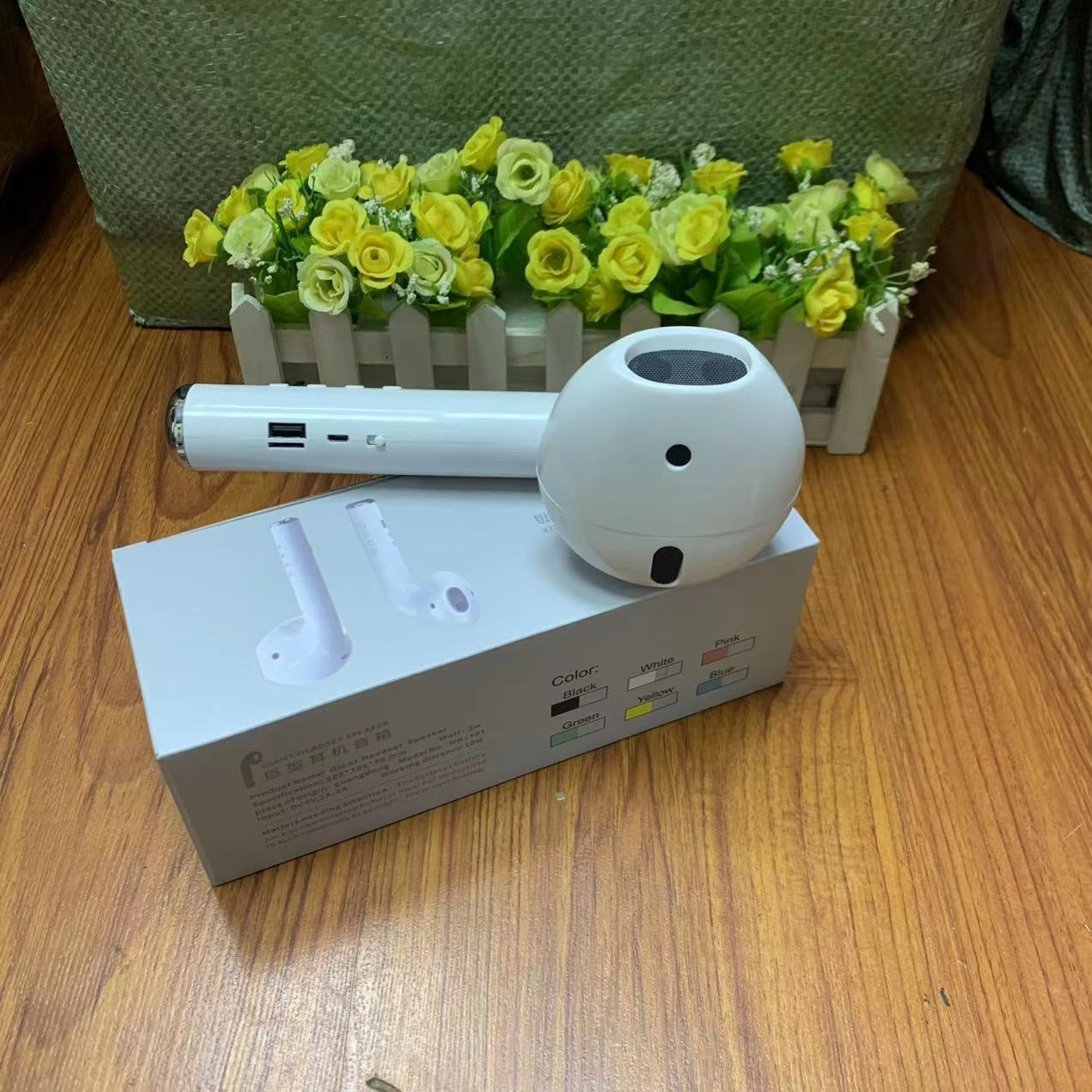 Bocina Bluetooth compacta con batería recargable