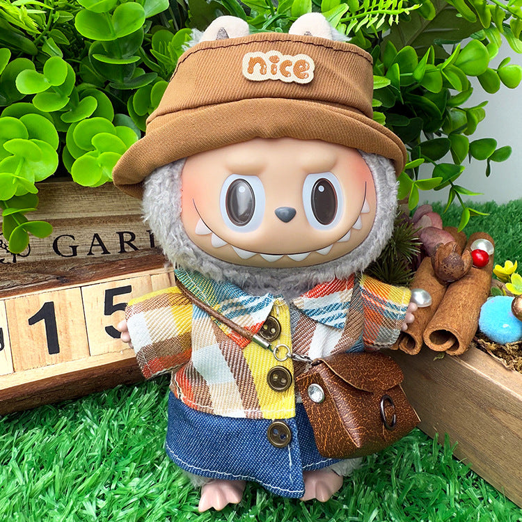 Playeras Streetwear para Muñecos Labubu – Ropa Urbana para Muñecas de 17cm (Muñeca no incluida)