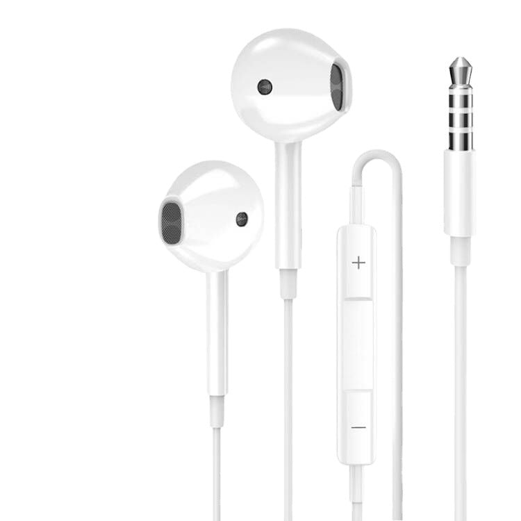 Auriculares Pisen con cable: Semi-in-ear, con conector de 3.5mm, sonido de alta calidad, control de línea, ideales para Android y juegos en movimiento