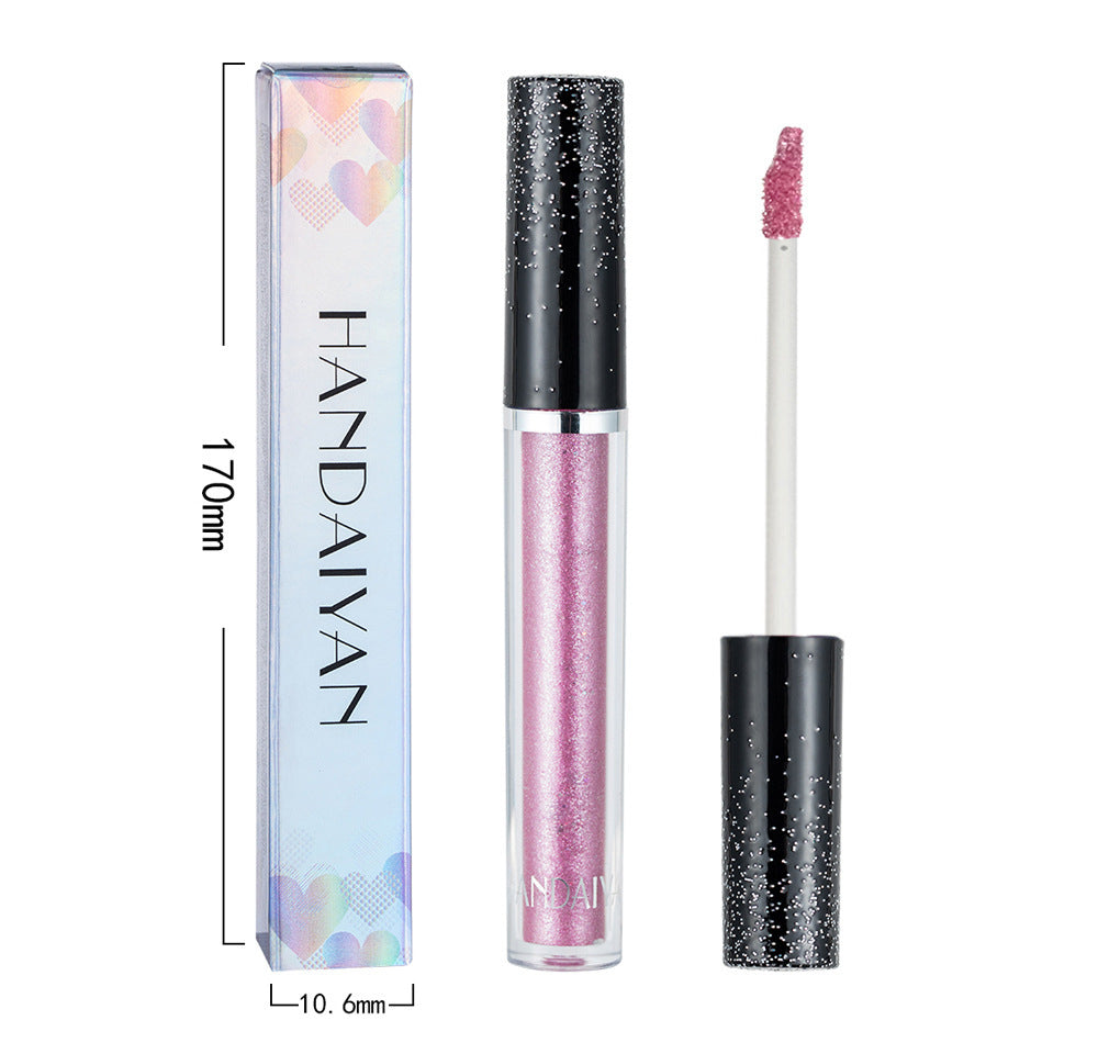 HANDAIYAN Sombra de Ojos Líquida 12 Colores: Brillo Perlado con Efecto Destellante para Maquillaje de Ojos y Lagrimal