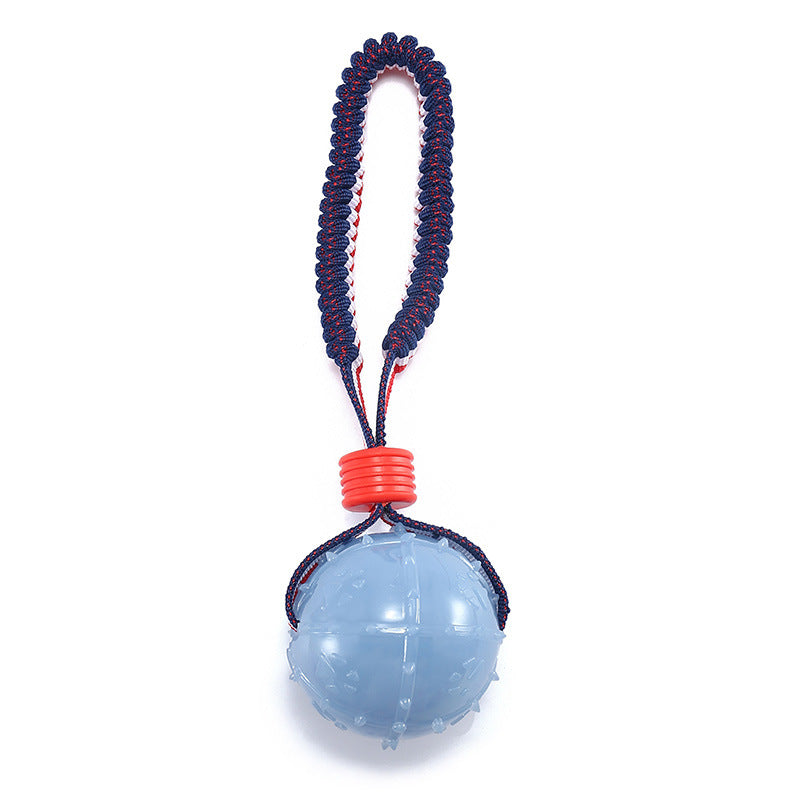 Pelota Tipo Neumático con Cuerda: Juguete Resistente para Perros, Entrenamiento y Limpieza Denta