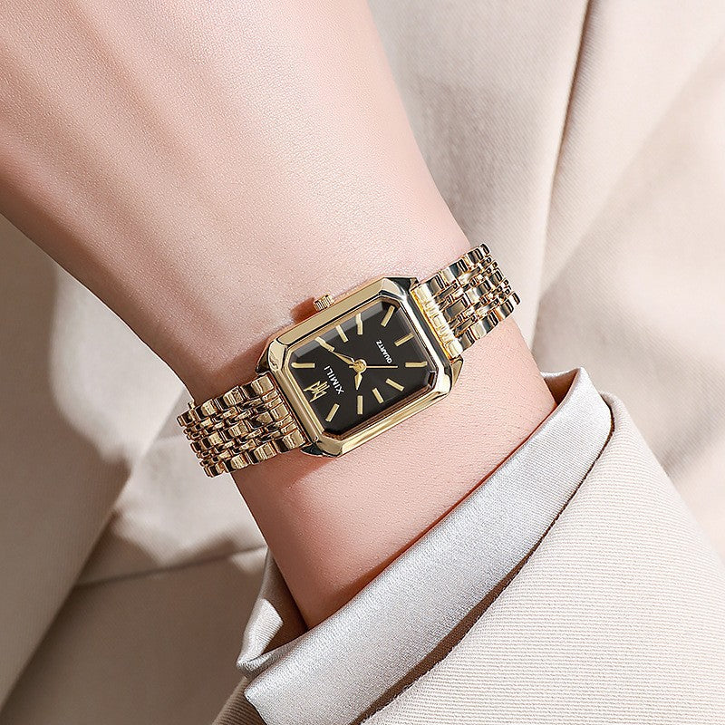 Fashion Square Women's Watch with Steel Band: Elegant and Modern