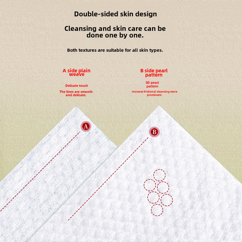 Toallas Faciales Desechables de Algodón: Paños Suaves y Gruesos para Limpieza, Secado y Cuidado Facial, Tipo Extracto
