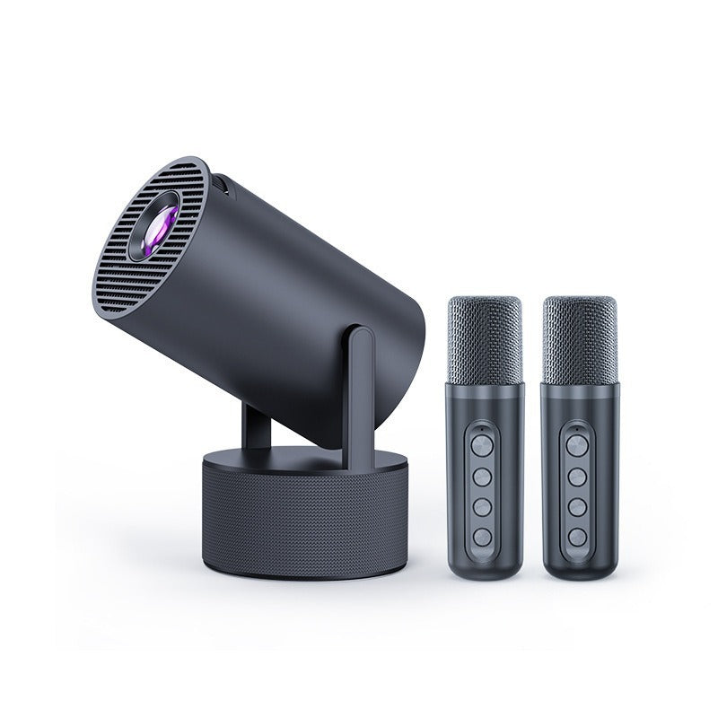 Proyector portátil 4K con altavoz karaoke integrado