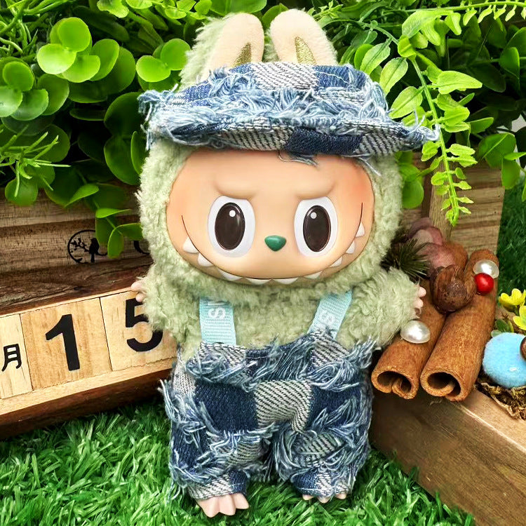 Playeras Streetwear para Muñecos Labubu – Ropa Urbana para Muñecas de 17cm (Muñeca no incluida)