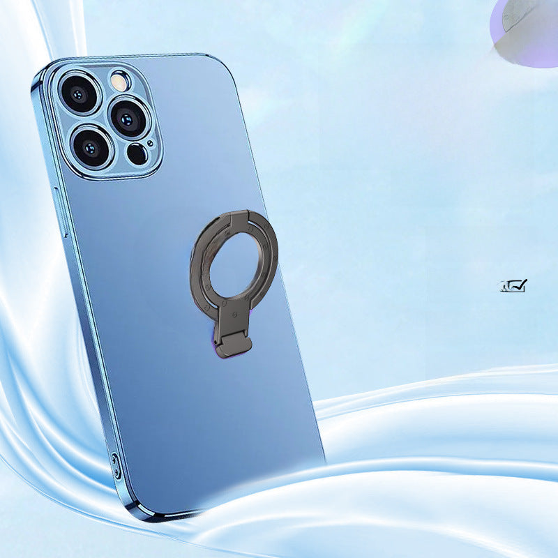 Soporte de Anillo Magnético MagSafe: Diseño Metálico Ultra Delgado con Doble Anillo y Función Plegable