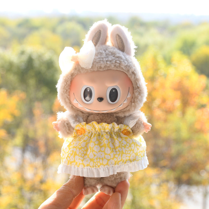 Ropa Estilo Coquette para Muñeca Labubu 17cm – Accesorios para Personalizar (Muñeca No Incluida)