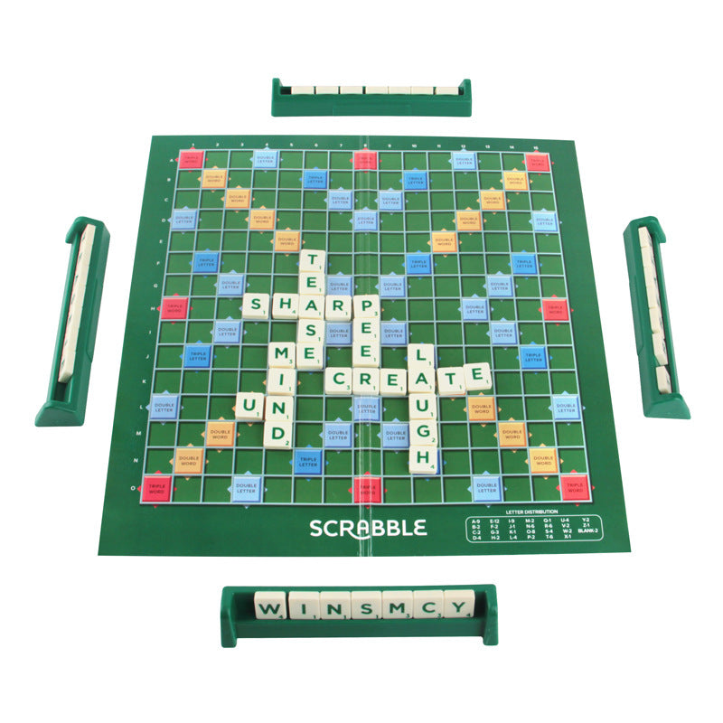 Children's Educational Tabletop Game for English: Letters, Words, Puzzles