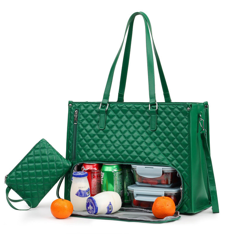 2-in-1 Lunch Bag and Laptop Tote: Practical Women's Bag