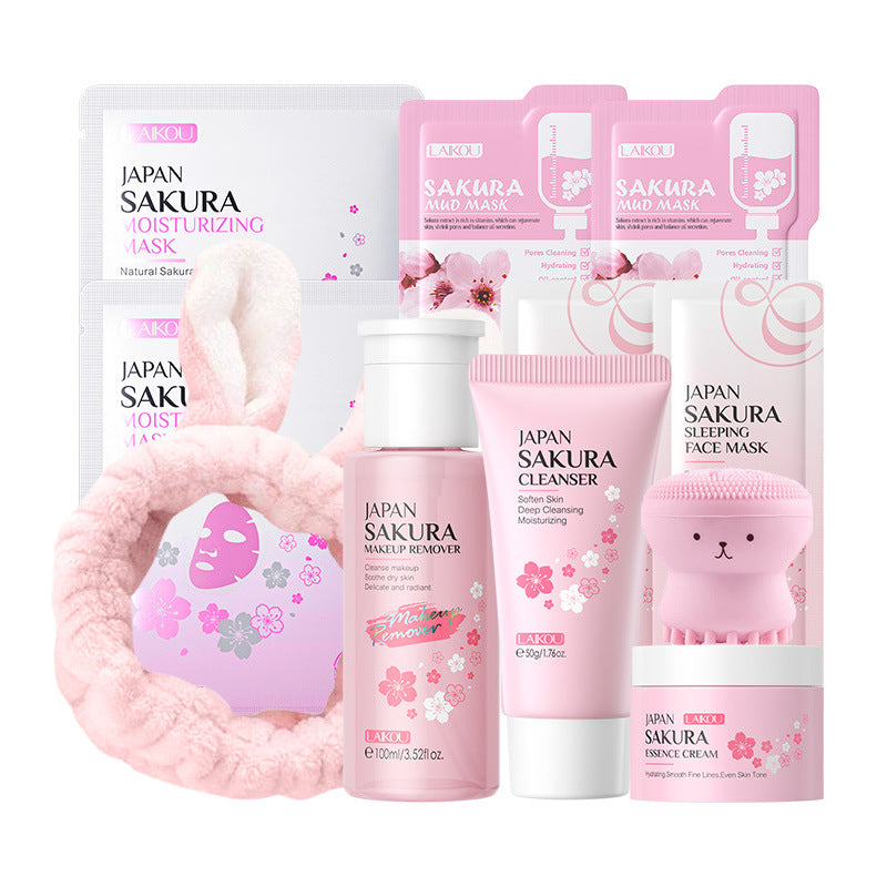 Conjunto de Cuidado Facial LAIKOU Sakura: Hidratación Profunda y Efecto Revitalizante