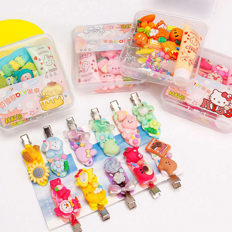 Accesorios de resina para decorar broches infantiles