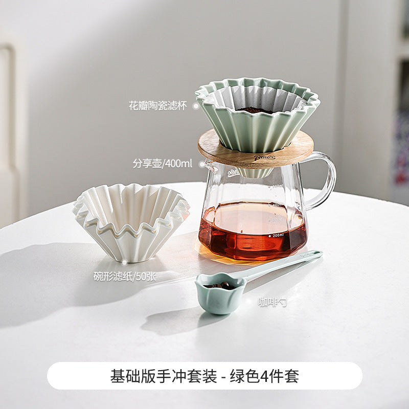 Juego de Cafetera Bincoo: Tetera de Válvula Fina para Preparar Café Americano en Casa