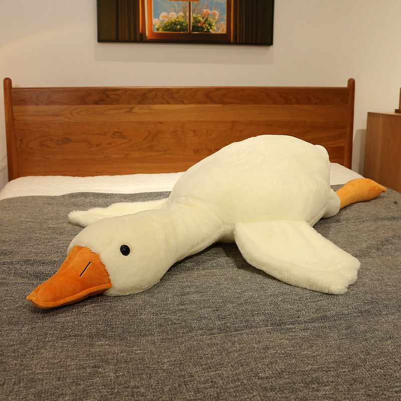 Muñeco de Pato Blanco: Juguete de Peluche, Almohada para Dormir y Regalo para Niños