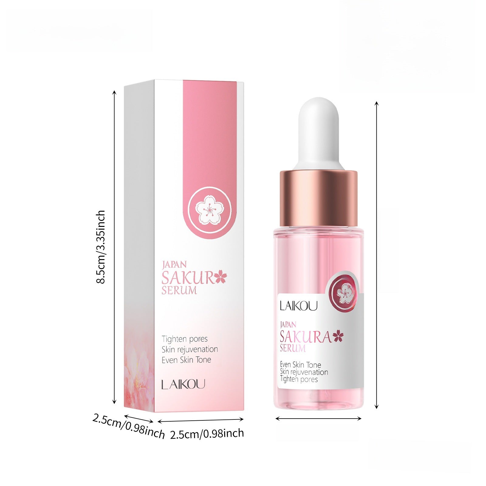 LaiKou Esencia Hidratante de Cereza Sakura de Japón 17ml: Suero Facial Hidratante y Reparador