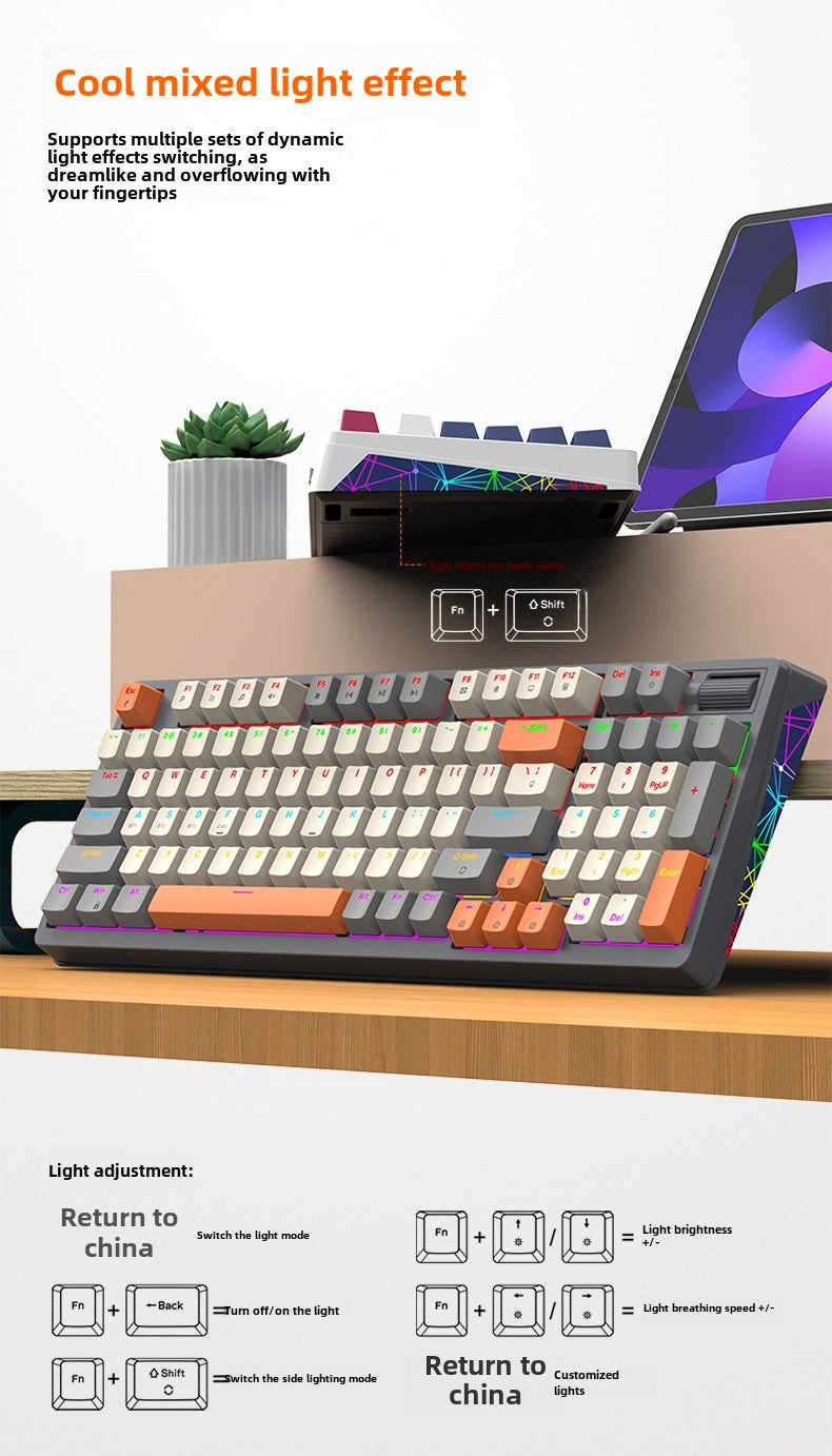 Teclado Mecánico Inalámbrico K95: 2.4G, Bluetooth, Tres Modos, Hot-Swap, Estructura Gasket para Juegos